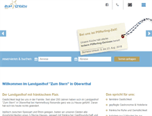 Tablet Screenshot of landgasthof-stern.com